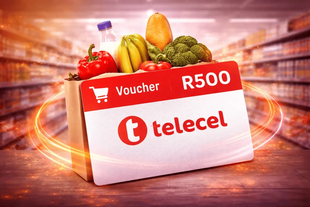 Telecel Pay sign-up reward - Free R3000 grocery voucher